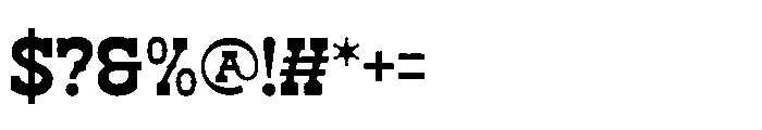 Alchemy Rustic  Rough Regular Font OTHER CHARS