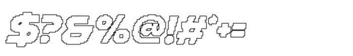 Aldercy Pixel Outline Font OTHER CHARS