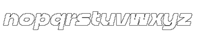 Aldercy Pixel Outline Font LOWERCASE