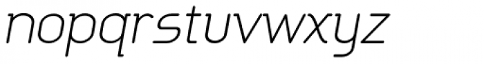 Aldin Oblique Thin Font LOWERCASE