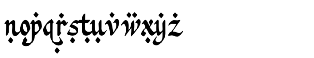 Aldinare Alt Font LOWERCASE