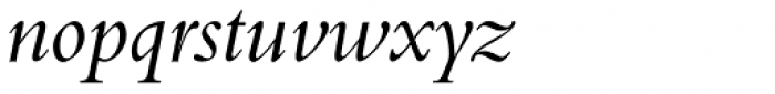 Aldine 401 BT Italic Font LOWERCASE
