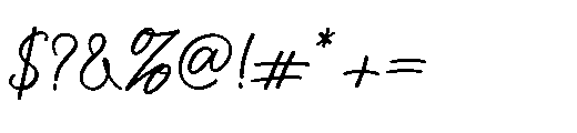 Aleandra on the Soundwaves Font OTHER CHARS