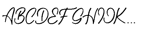 Aleandra on the Soundwaves Font UPPERCASE