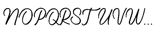 Aleandra on the Soundwaves Font UPPERCASE