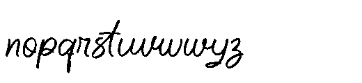 Aleandra on the Soundwaves Font LOWERCASE