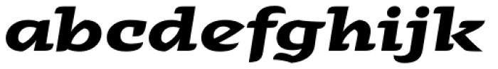 Alebrije Expanded Bold Italic Font LOWERCASE
