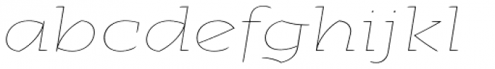 Alebrije Expanded Hairline Italic Font LOWERCASE