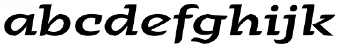 Alebrije Expanded Medium Italic Font LOWERCASE