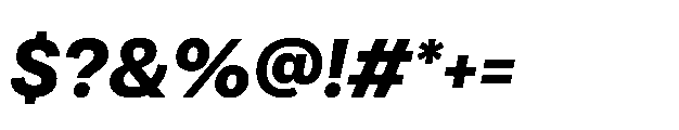 Alecrim Black Italic Font OTHER CHARS
