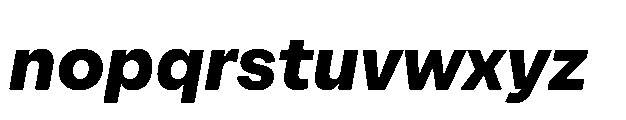 Alecrim Black Italic Font LOWERCASE