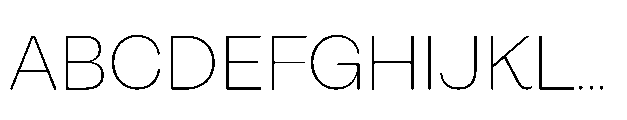 Alecrim Extra Light Font UPPERCASE