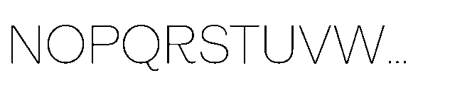 Alecrim Extra Light Font UPPERCASE