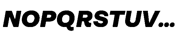 Alecrim Heavy Italic Font UPPERCASE