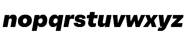 Alecrim Heavy Italic Font LOWERCASE