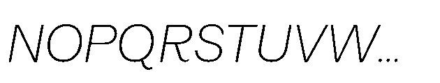 Alecrim Light Italic Font UPPERCASE