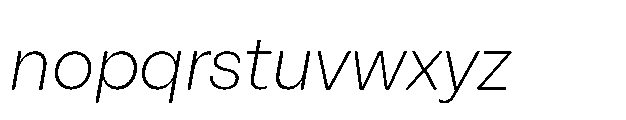 Alecrim Light Italic Font LOWERCASE