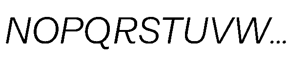 Alecrim Regular Italic Font UPPERCASE
