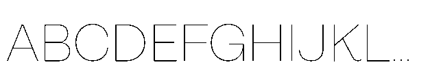 Alecrim Thin Font UPPERCASE