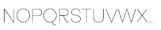 Alecrim Thin Font UPPERCASE