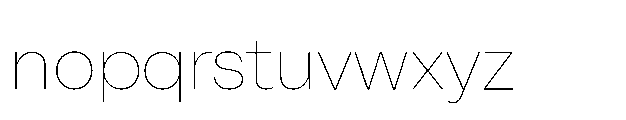 Alecrim Thin Font LOWERCASE