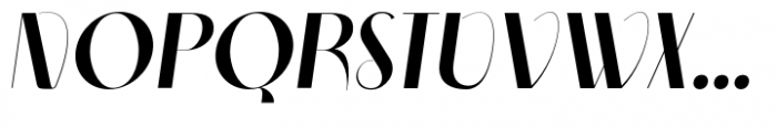 Aleesya Rose Bold Italic Font UPPERCASE