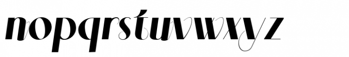 Aleesya Rose Bold Italic Font LOWERCASE