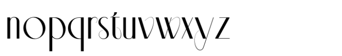 Aleesya Rose Extra Light Font LOWERCASE