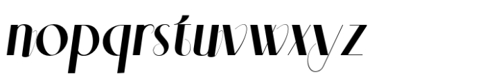 Aleesya Rose Medium Italic Font LOWERCASE
