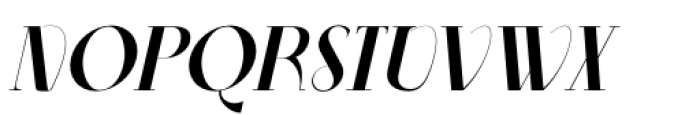 Aleesya Serif Bold Italic Font UPPERCASE