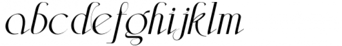 Aleesya Serif Extra Light Italic Font LOWERCASE