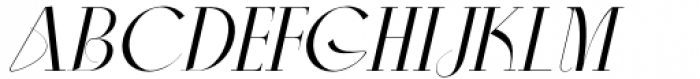 Aleesya Serif Light Italic Font UPPERCASE
