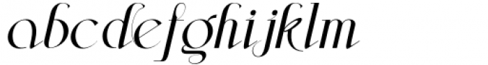 Aleesya Serif Light Italic Font LOWERCASE