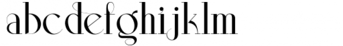 Aleesya Serif Light Font LOWERCASE