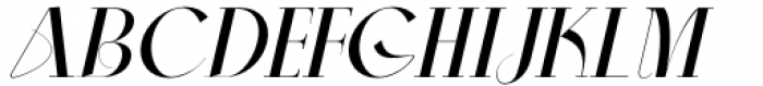 Aleesya Serif Medium Italic Font UPPERCASE