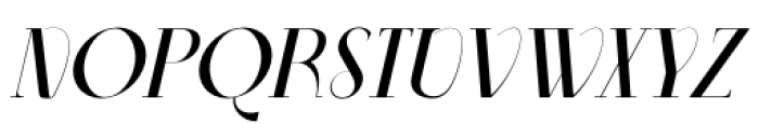 Aleesya Serif Medium Italic Font UPPERCASE