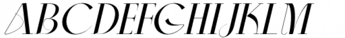 Aleesya Serif Regular Italic Font UPPERCASE