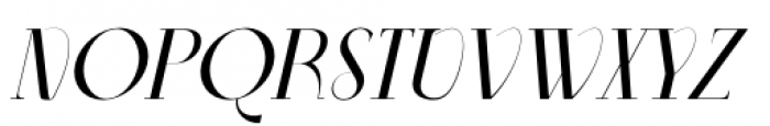 Aleesya Serif Regular Italic Font UPPERCASE