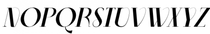 Aleesya Serif Semi Bold Italic Font UPPERCASE