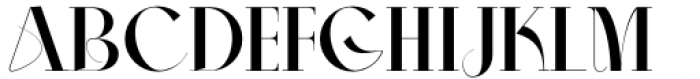Aleesya Serif Semi Bold Font UPPERCASE