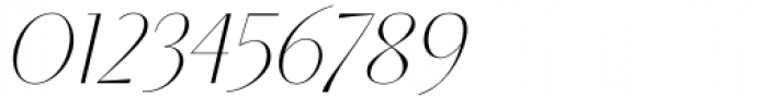 Aleesya Serif Thin Italic Font OTHER CHARS