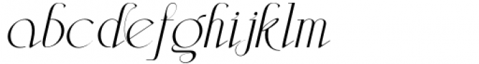 Aleesya Serif Thin Italic Font LOWERCASE