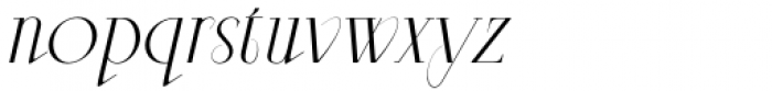 Aleesya Serif Thin Italic Font LOWERCASE