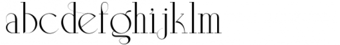 Aleesya Serif Thin Font LOWERCASE