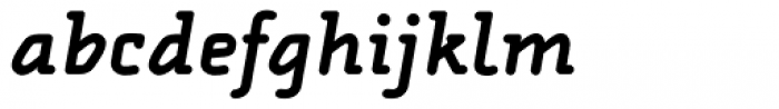 Alega Serif Bold Italic Font LOWERCASE