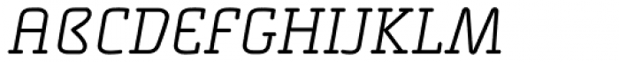 Alega Serif Light Italic SC Font UPPERCASE