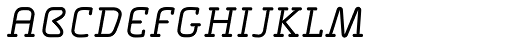Alega Serif Light Italic SC Font LOWERCASE