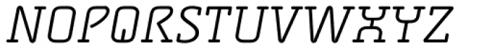 Alega Serif Light Italic Font UPPERCASE