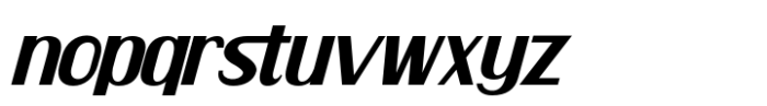 Alego Slant Font LOWERCASE