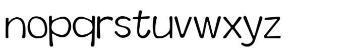 Alekan Rounded Regular Font LOWERCASE
